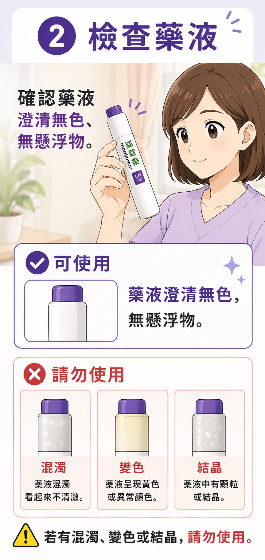 檢查藥液